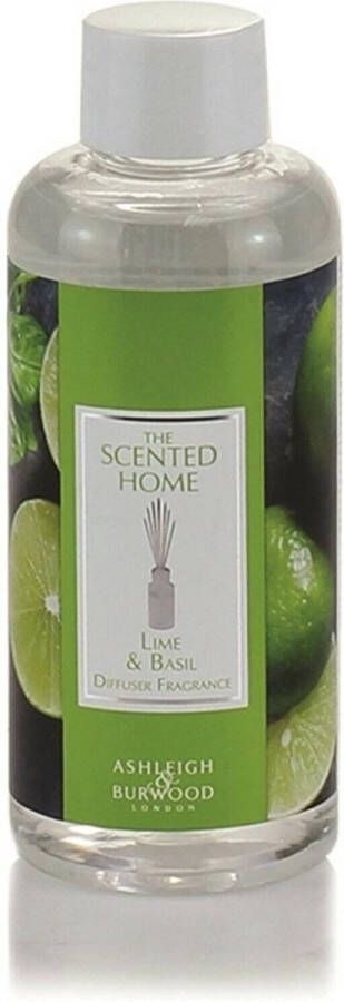 Ashleigh & Burwood navulling geurstokjes Lime & Basil Refill Reed Diffuser