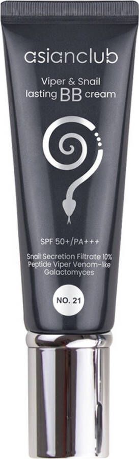 Asianclub Viper & Snail Lasting BB Cream SPF 50+ PA+++ NO 21. Natural Beige 50g