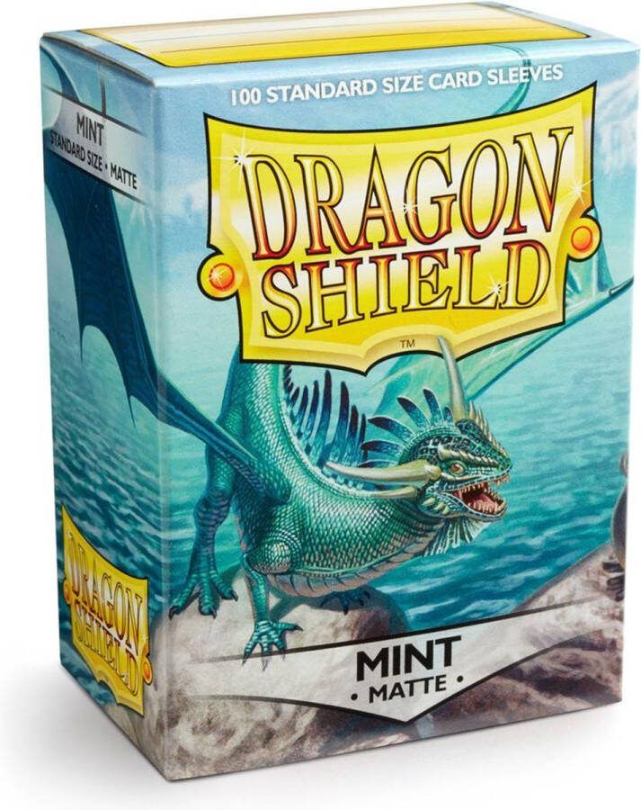 Asmodee 100 hoesjes Dragon Shield MATTE Mint Standaard Maat Card Sleeves