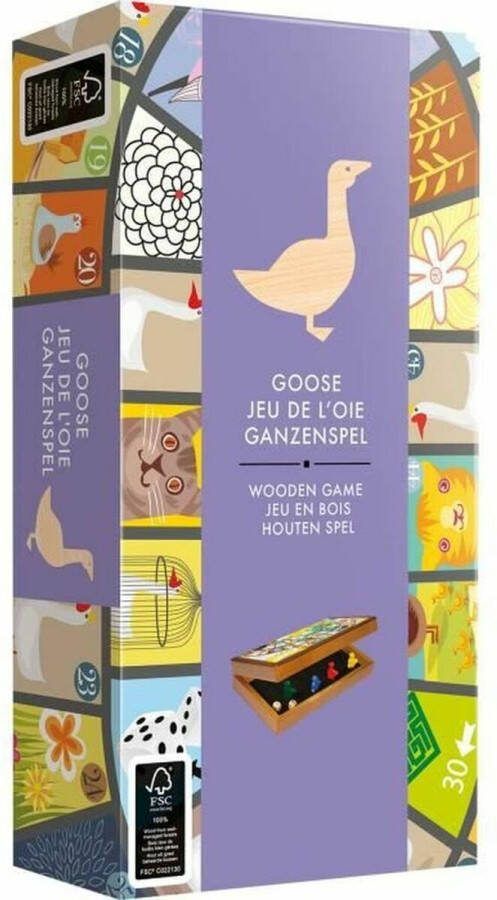 Asmodee Mixlore Opvouwbare gansspel Houten bordspel Van 6 jaar oud 2 spelers