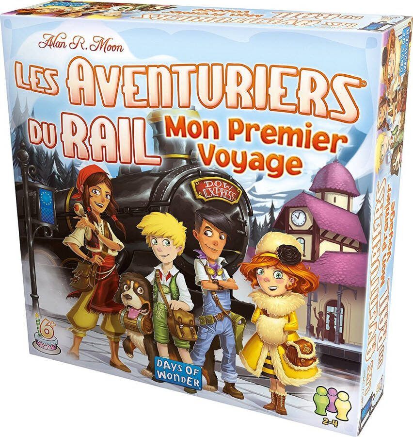 Asmodee Bordspel Rail Adventurers : My First Voyage (FR) Zwart Blauw Wit Groen