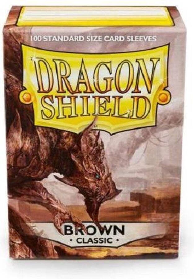 Asmodee Dragon Shield Card Sleeves: Standard Brown (63x88mm) 100 stuks