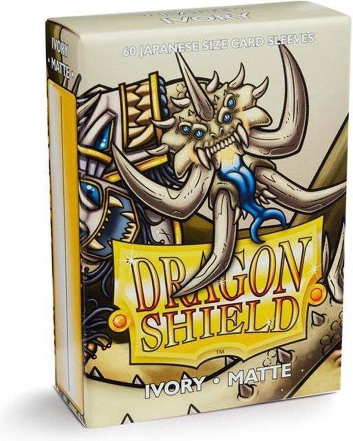 Asmodee Dragon Shield Card Sleeves: Japanese Matte Ivory (59x86mm) 60 stuks
