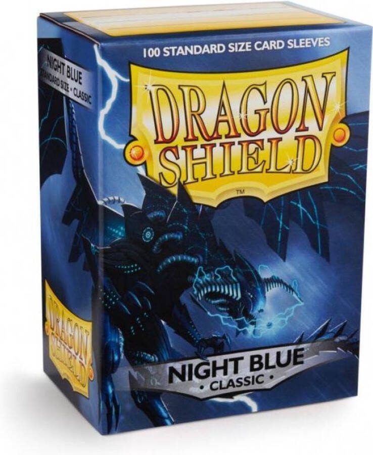 Asmodee Dragonshield 100 Box Sleeves Classic Night Blue