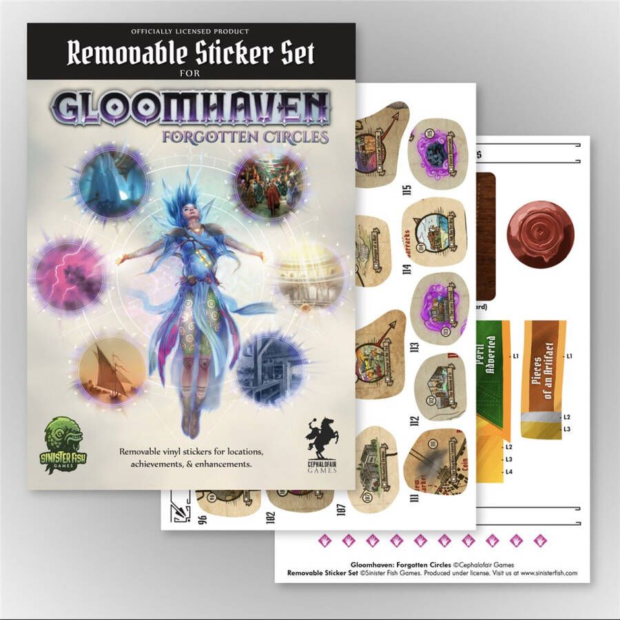 Asmodee Gloomhaven Forgotten Circle: Removable Sticker Set EN