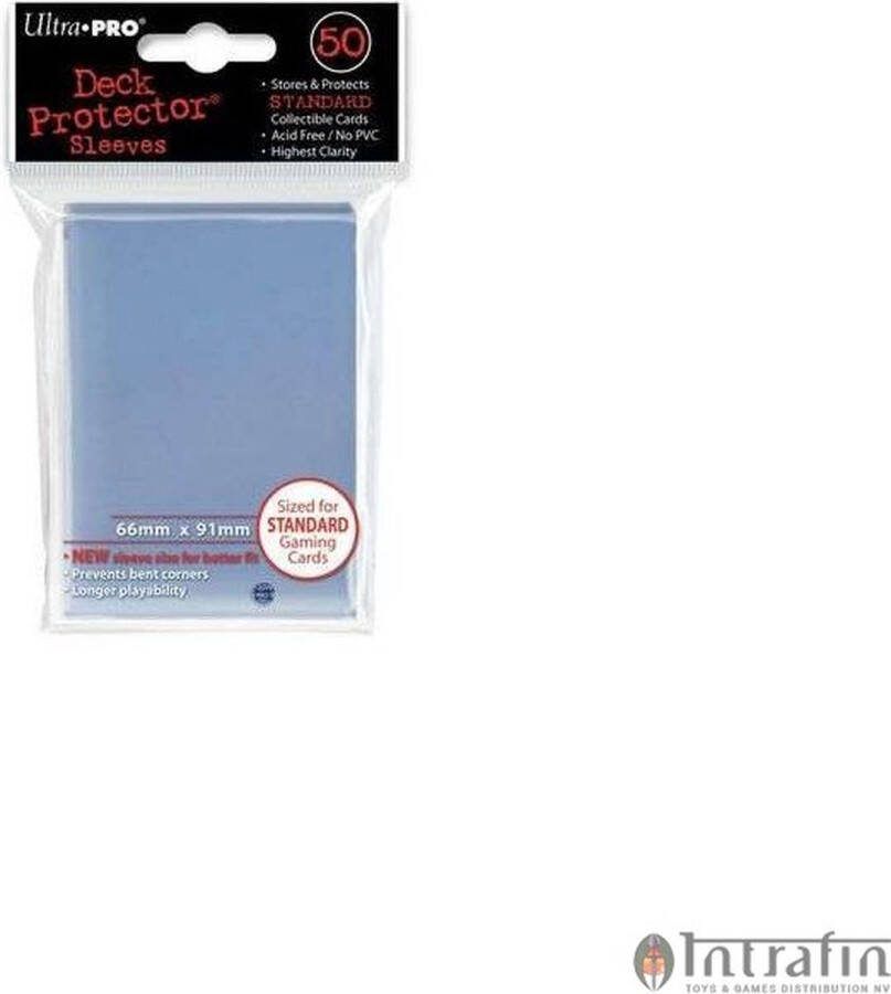 Asmodee Standard Sleeves Clear Display (66x91mm) 100 stuks