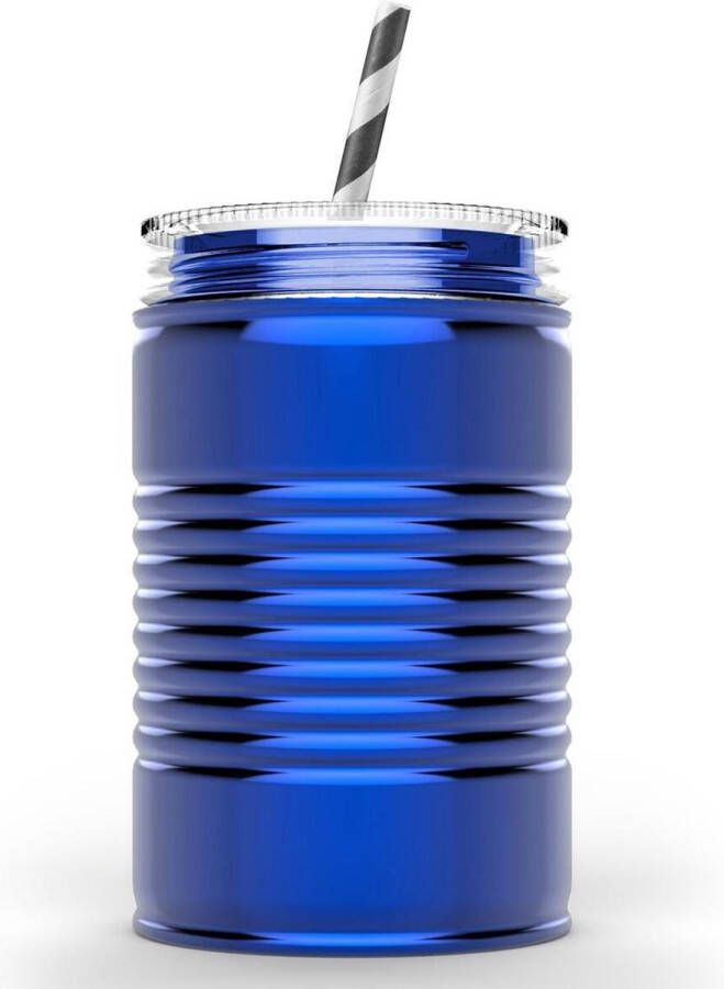 Asobu Mason Jar I can 540 ml Blauw