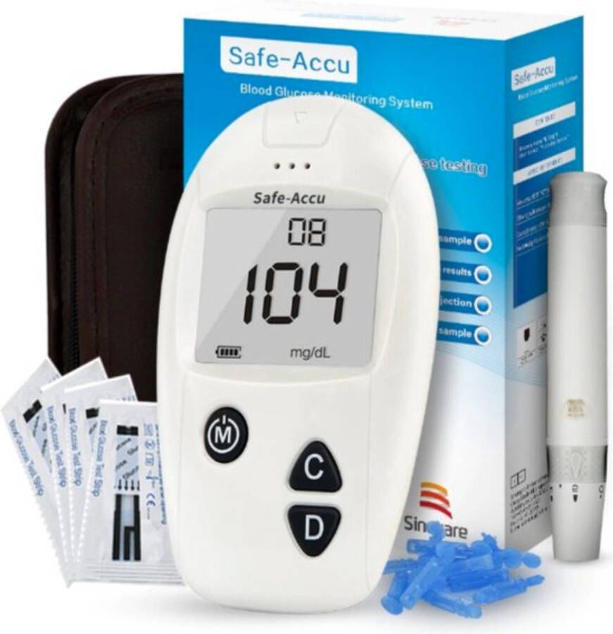 Astilla Products Astilla s Glucosemeter Bloedsuikermeter Diabetes meter inclusief Teststrips