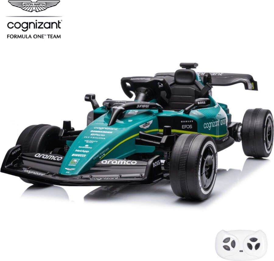Aston Martin Formule 1 Kinderauto 12V Afstandsbediening 1 tot 6 jaar