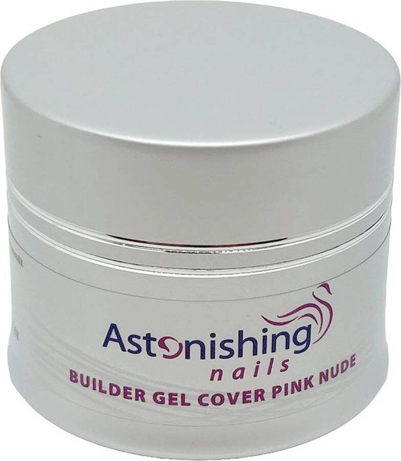 Astonishing Nails Cover Pink Nude 45 gram Nagel Builder Gel Nagels Nagelgel Gelnagels Gellac Gellak UV Led Gel Nagellak Gel Nails Gelnagel en Gel Nagellak Gel Nagel Gelnagels voor Thuis