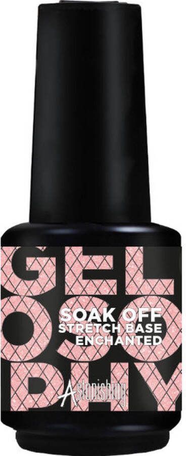 Astonishing Rubberbase Enchanted Gellac Builder Gel In A Bottle BIAB Soak Off Stretch Base 15ml Gelopsophy UV Led Gel Rubber base Gelnagels Nagellak Gel Nails Gelnagel en Gel Nagellak Gel Nagel