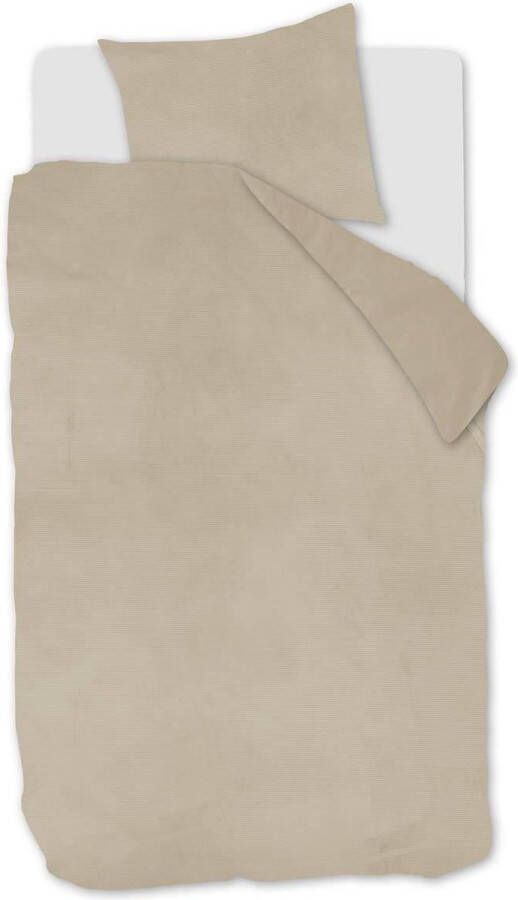At Home by Beddinghouse Cosy Corduroy Dekbedovertrek Eenpersoons 140 x 200 220 cm Gebroken wit