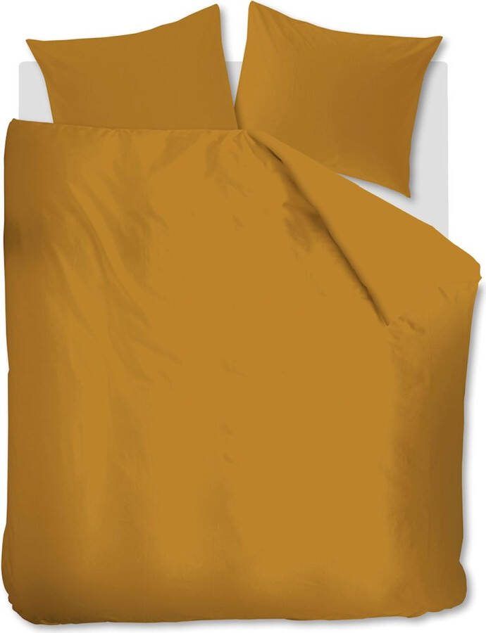 At Home by Beddinghouse dekbedovertrek Easy oker 200x200 220 cm Leen Bakker