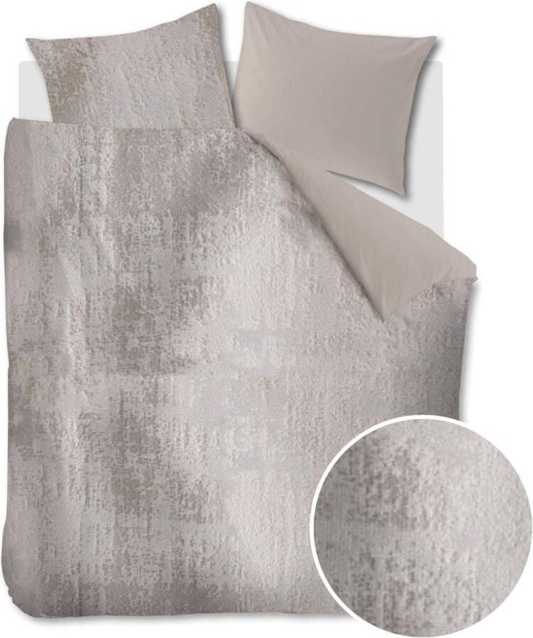 At Home by Beddinghouse Textures dekbedovertrek Lits-Jumeaux 240x200 220 Licht grijs