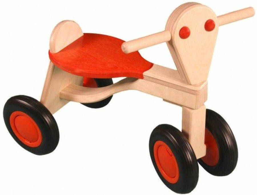 Van Dijk Toys berken houten loopfiets Oranje ( Kinderopvang kwaliteit )