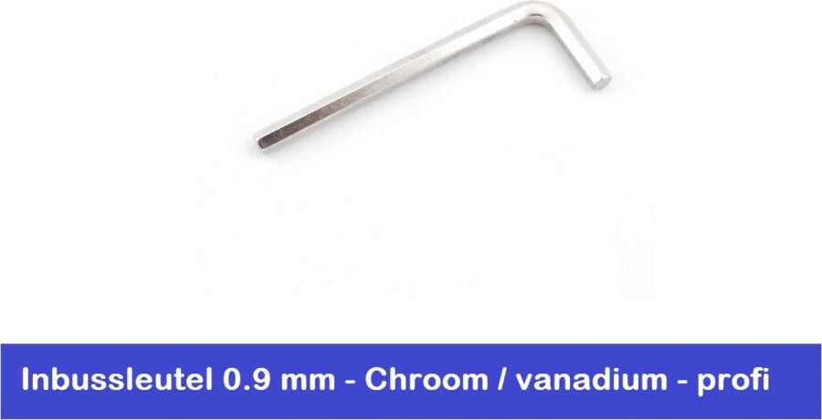 Athlet INBUSSLEUTEL 0.9 MM CHROOM VANADIUM STIFTSLEUTEL DUITSE KWALITEIT