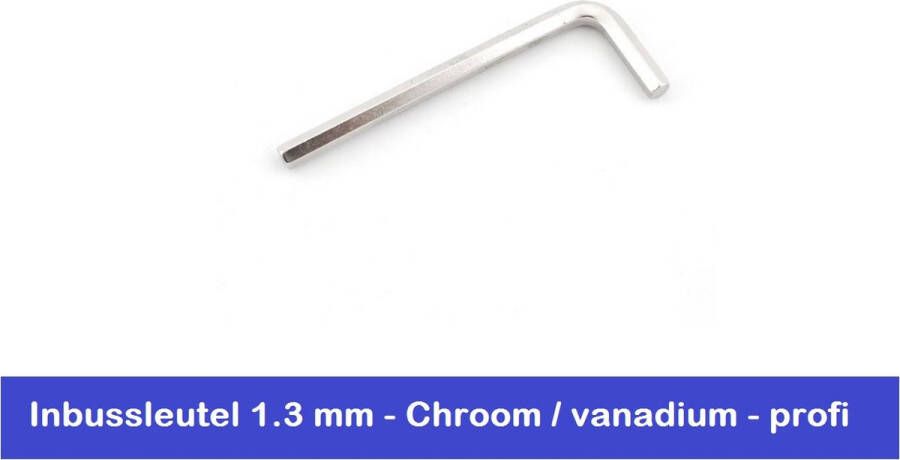 Athlet INBUSSLEUTEL 1.3 MM CHROOM VANADIUM STIFTSLEUTEL DUITSE KWALITEIT