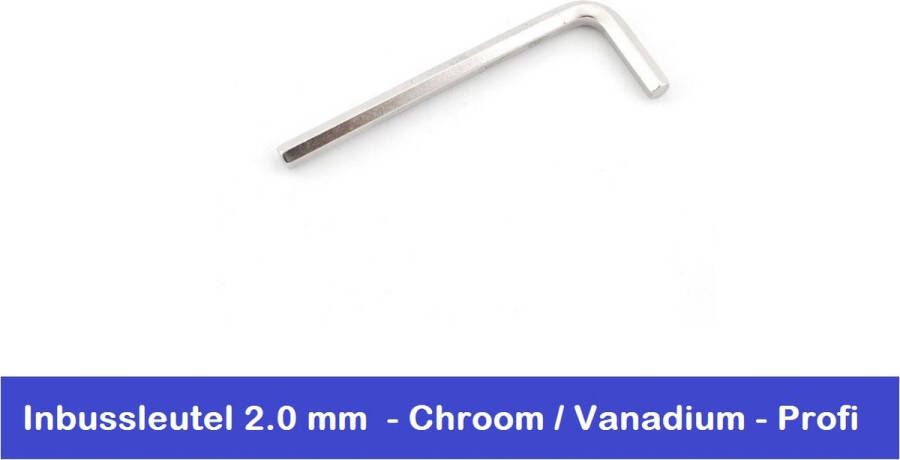 Athlet INBUSSLEUTEL 2.0 MM CHROOM VANADIUM STIFTSLEUTEL DUITSE KWALITEIT