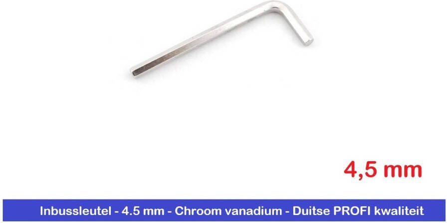 Athlet INBUSSLEUTEL 4.5 MM CHROOM VANADIUM STIFTSLEUTEL DUITSE KWALITEIT