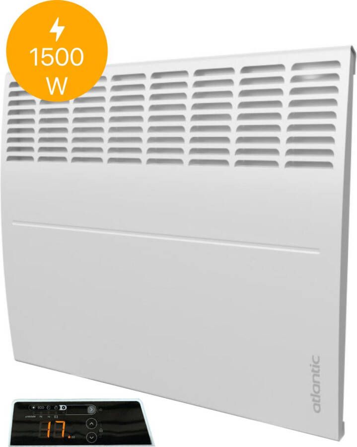 Atlantic F12-D Atlantic Ecoflex Elektrische Convector Kachel Radiator Instelbare thermostaat Wandmontage Verwarming Badkamer 1500 Watt