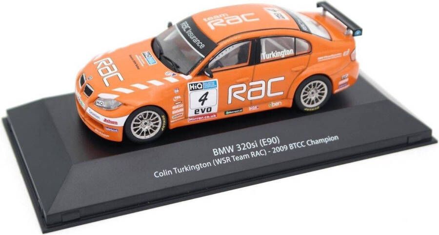 Atlas BMW 320SI (E90) #4 BTCC Champion 2009 (Oranje) (10 cm) 1 43 Modelauto Schaalmodel Model auto Miniatuurautos Miniatuur auto