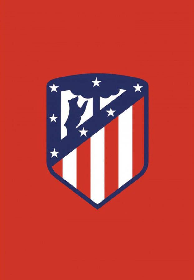 SimbaShop Atletico Madrid Fleece deken Logo 130 x 170 cm Polyester