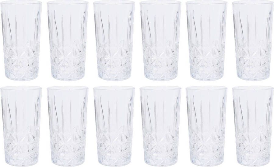 Atmosphera Atmos Fera Waterglazen 12x 260 ml longdrinkglazen vaatwasserbestendig Longdrinkglazen