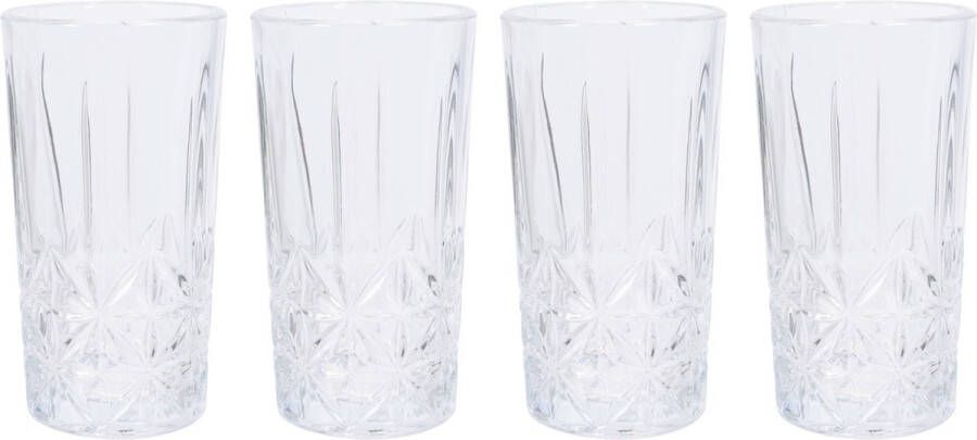 Atmosphera Atmos Fera Waterglazen 4x 260 ml longdrinkglazen vaatwasserbestendig Longdrinkglazen