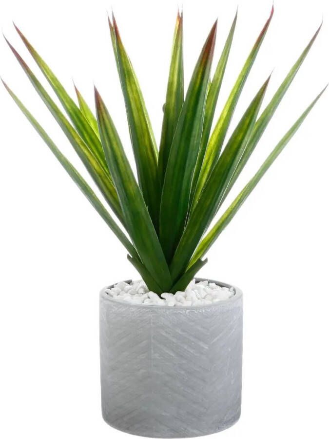 Atmosphera Aloe Vera kunstplant in keramische pot 47 cm Kunstplanten