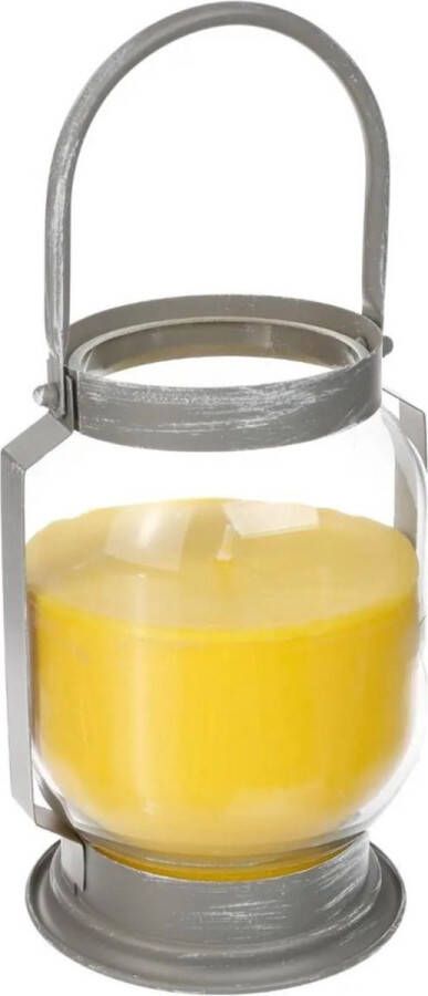 Atmosphera Antimuggen Citronella kaars lantaarn in glas 65 branduren Geurkaarsen citrus geur