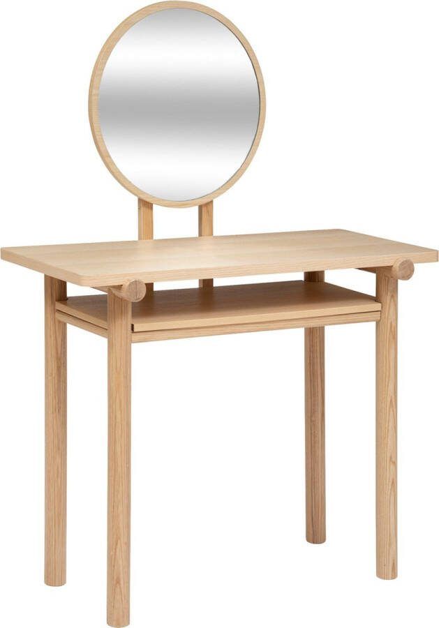 Atmosphera Arden Kaptafel met spiegel Natuurlijk hout
