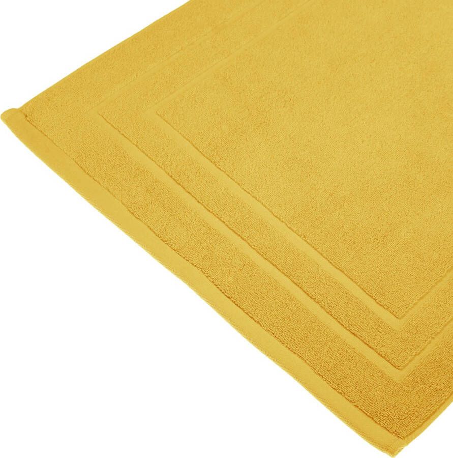 Atmosphera Badkamerkleed badmat Voor Op De Vloer Okergeel 50 X 70 Cm Badmatjes