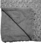 Atmosphera Sprei deken plaid donkergrijs polyester 120 x 160 cm geknoopt motief Plaids - Thumbnail 3