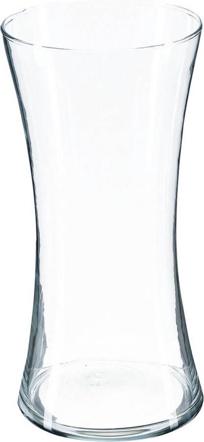 Atmosphera bloemenvaas Armado Taps model transparant glas H30 x D14 cm
