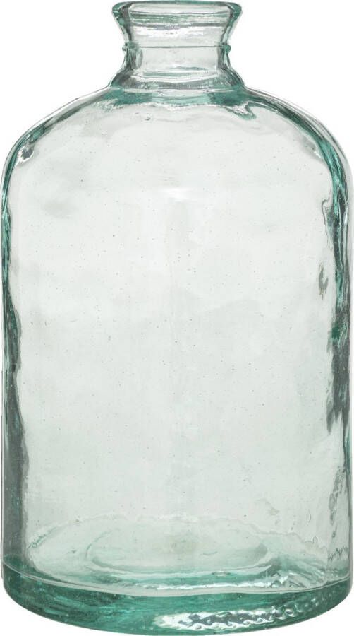 Atmosphera bloemenvaas Colmar Apotheker Fles model transparant gerecycled glas H32 x D18 cm