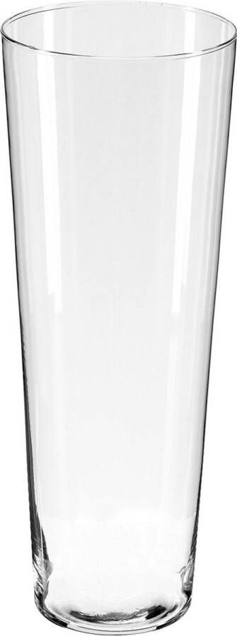 Atmosphera bloemenvaas Conisch model transparant glas H40 x D15 cm Vazen