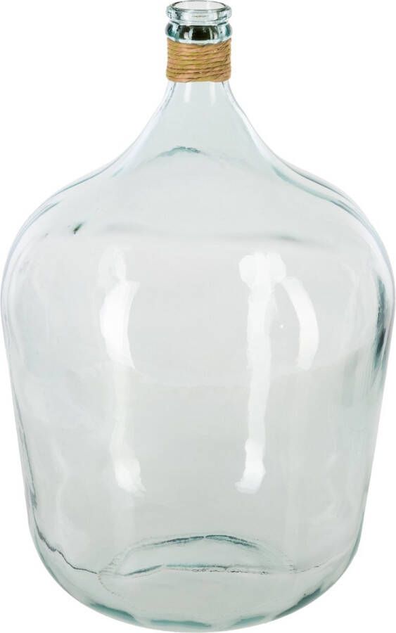 Atmosphera bloemenvaas Parma Fles model transparant gerecycled glas H56 x D39 cm