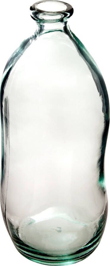 Atmosphera bloemenvaas Pisa Organische fles vorm helder transparant glas H36 x D15 cm