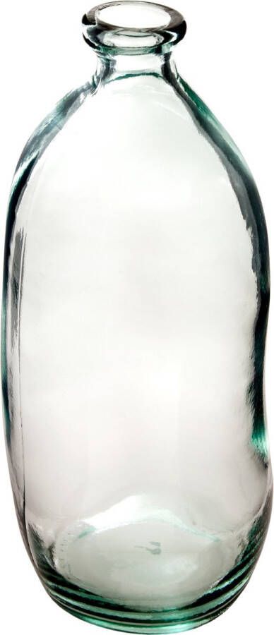 Atmosphera bloemenvaas Organische fles vorm helder transparant glas H72 x D34 cm Vazen