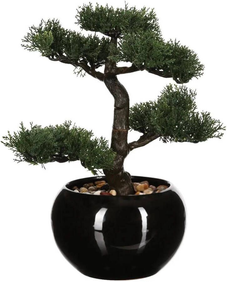 Atmosphera Bonsai in keramische pot 36 cm Kunstplanten Nepplanten