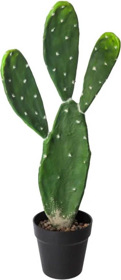 Atmosphera cactus kunstplant in kunststof pot 60 cm Kunstplanten