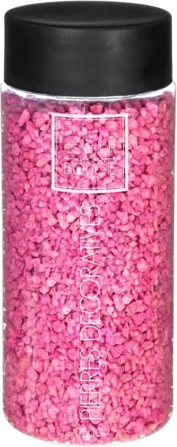 Atmosphera Decoratie hobby stenen wit en fuchsia roze 750 gram Aquarium en vazen vulling