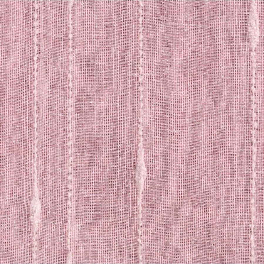 Atmosphera Gordijn Anissa voile Roze Kant en klaar met ringen Extra lang Gordijn raambekleding 135 x 260 cm