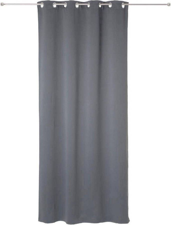 Atmosphera Gordijnen Ondoorzichtig Grijs Polyester 2 Stuks (135 x 240 cm)