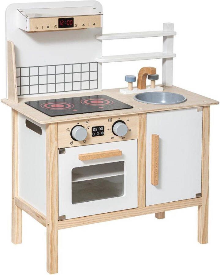Atmosphera houten keuken Volledig uitgerust houten keukenimitatiespel Houten speelgoed