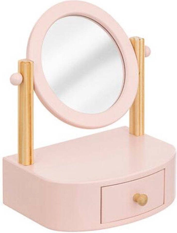 Atmosphera Kids make up spiegel Chary Rose 22x16cm Roze