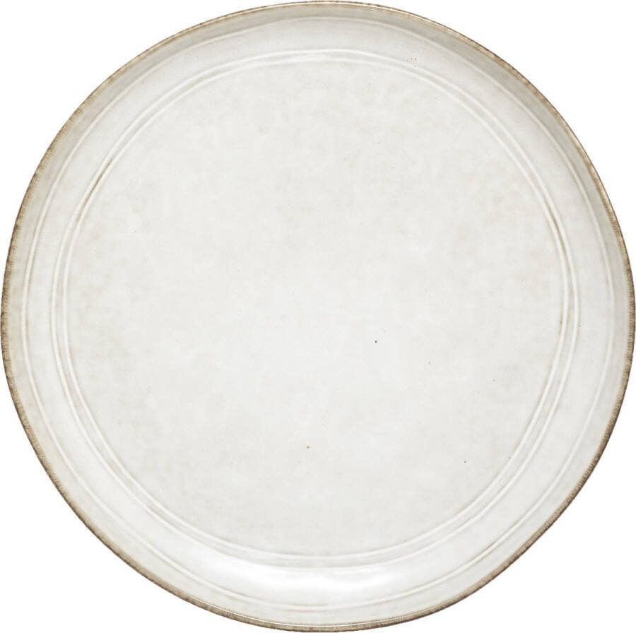 Atmosphera Secret de gourmet Dessert bord flower gris Dia 22 cm