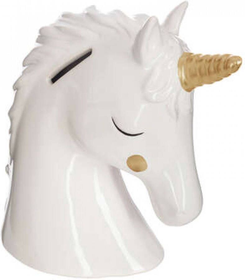 Atmosphera spaarpot Unicorn wit