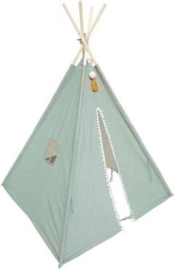 Atmosphera Tipi speeltent voor kinderen 120 x 120 x 160 cm groen Speeltenten