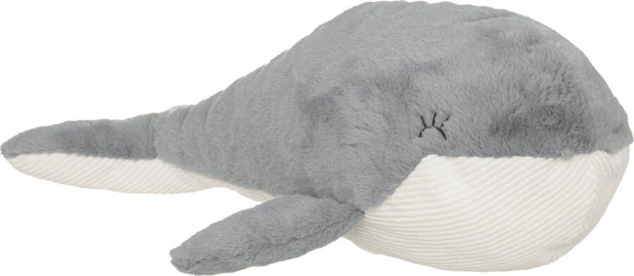 Atmosphera Walvis knuffel van zachte pluche blauw grijs wit 64 cm Extra groot Knuffeldier